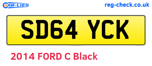 SD64YCK are the vehicle registration plates.