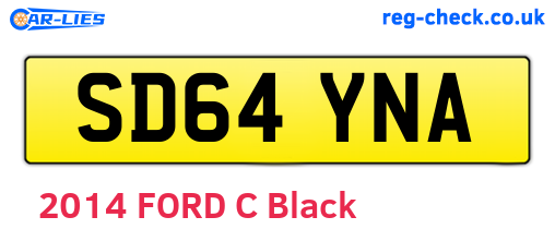 SD64YNA are the vehicle registration plates.