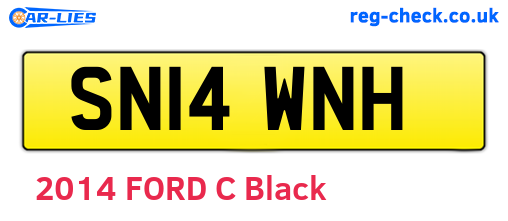 SN14WNH are the vehicle registration plates.