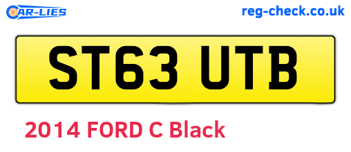 ST63UTB are the vehicle registration plates.