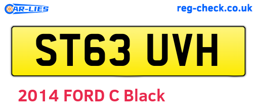 ST63UVH are the vehicle registration plates.