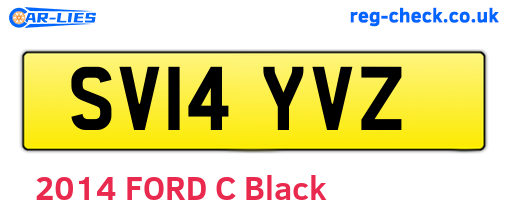 SV14YVZ are the vehicle registration plates.