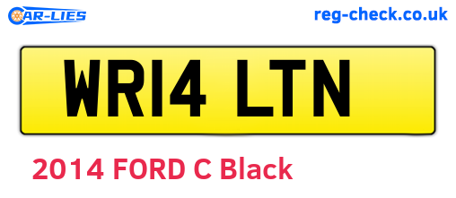 WR14LTN are the vehicle registration plates.