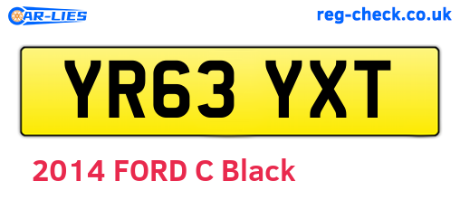 YR63YXT are the vehicle registration plates.