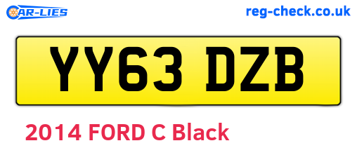 YY63DZB are the vehicle registration plates.