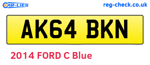 AK64BKN are the vehicle registration plates.