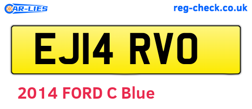 EJ14RVO are the vehicle registration plates.