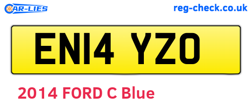 EN14YZO are the vehicle registration plates.