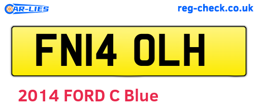 FN14OLH are the vehicle registration plates.