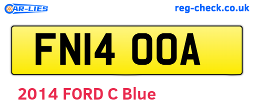 FN14OOA are the vehicle registration plates.