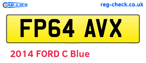 FP64AVX are the vehicle registration plates.