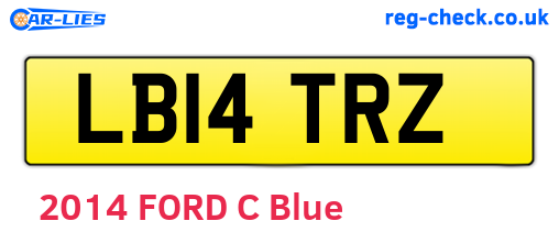 LB14TRZ are the vehicle registration plates.