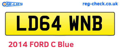 LD64WNB are the vehicle registration plates.