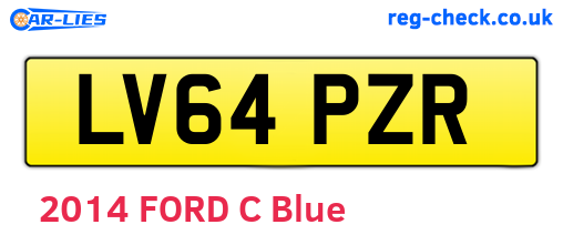 LV64PZR are the vehicle registration plates.