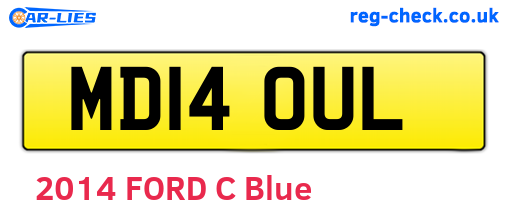 MD14OUL are the vehicle registration plates.