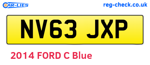 NV63JXP are the vehicle registration plates.