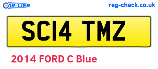 SC14TMZ are the vehicle registration plates.