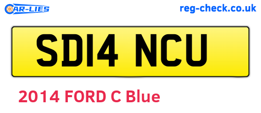SD14NCU are the vehicle registration plates.