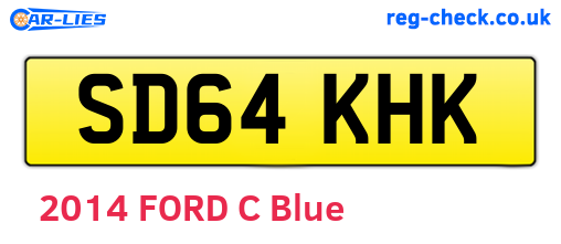 SD64KHK are the vehicle registration plates.