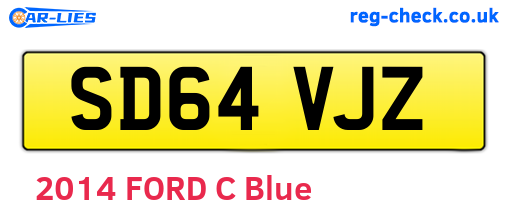 SD64VJZ are the vehicle registration plates.