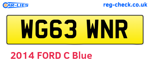 WG63WNR are the vehicle registration plates.