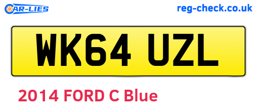 WK64UZL are the vehicle registration plates.