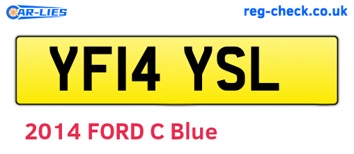 YF14YSL are the vehicle registration plates.