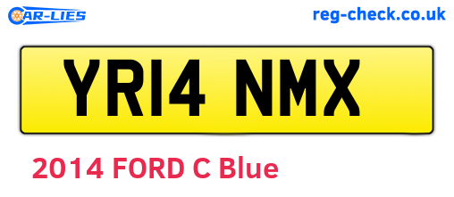 YR14NMX are the vehicle registration plates.