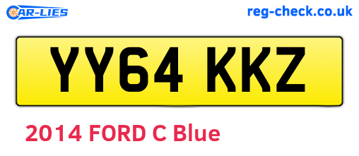 YY64KKZ are the vehicle registration plates.