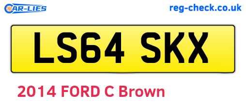 LS64SKX are the vehicle registration plates.