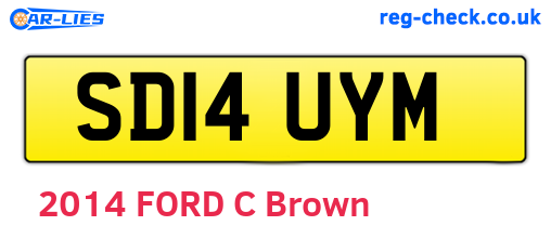 SD14UYM are the vehicle registration plates.