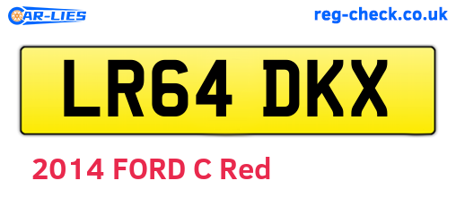 LR64DKX are the vehicle registration plates.