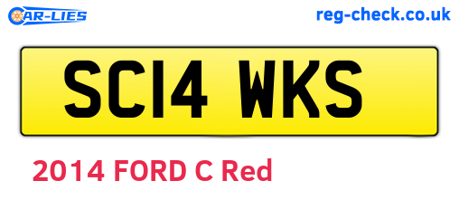 SC14WKS are the vehicle registration plates.