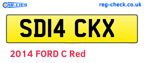 SD14CKX are the vehicle registration plates.