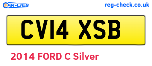 CV14XSB are the vehicle registration plates.