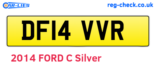 DF14VVR are the vehicle registration plates.