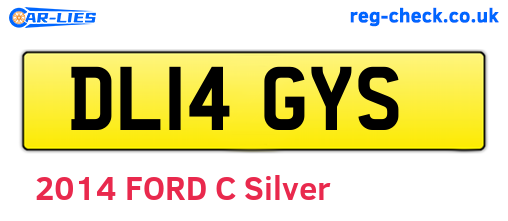 DL14GYS are the vehicle registration plates.