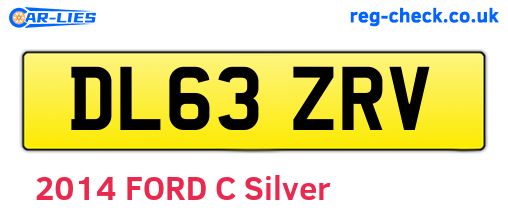 DL63ZRV are the vehicle registration plates.