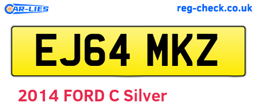 EJ64MKZ are the vehicle registration plates.
