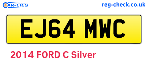 EJ64MWC are the vehicle registration plates.