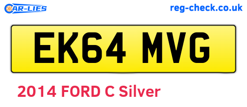 EK64MVG are the vehicle registration plates.