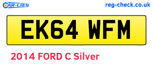 EK64WFM are the vehicle registration plates.