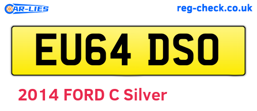 EU64DSO are the vehicle registration plates.
