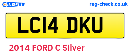 LC14DKU are the vehicle registration plates.