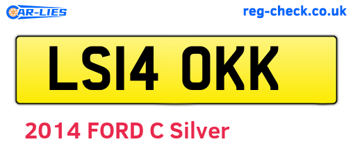 LS14OKK are the vehicle registration plates.