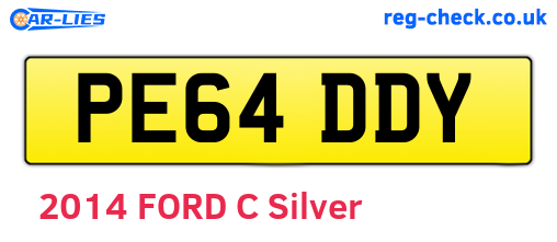 PE64DDY are the vehicle registration plates.