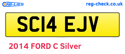 SC14EJV are the vehicle registration plates.