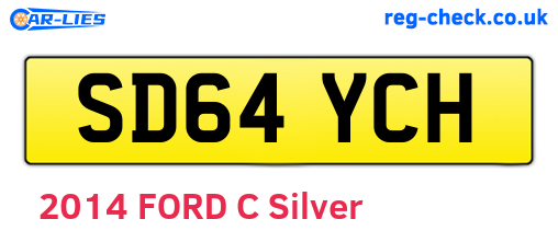 SD64YCH are the vehicle registration plates.