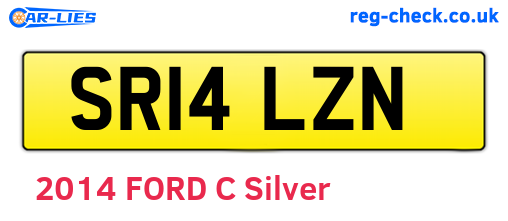 SR14LZN are the vehicle registration plates.