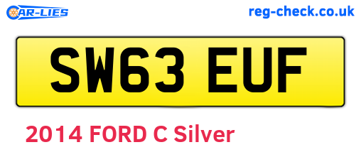 SW63EUF are the vehicle registration plates.